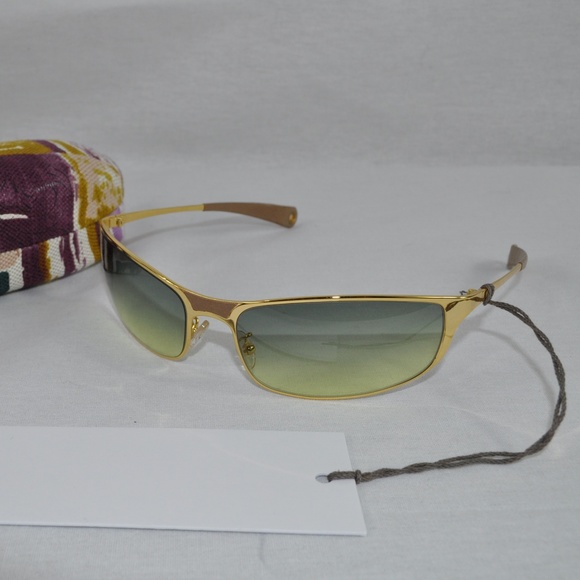 MARNI Sunglasses Polished Gold Metal & Leather main image 2
